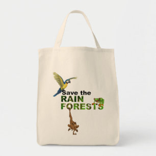 Sparen de regenwouden tote bag