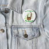 Sparen de regenwoudgroef ronde button 5,7 cm (In situ)