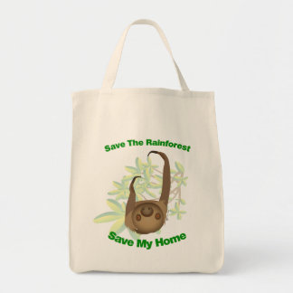 Sparen de regenwoudgroef tote bag