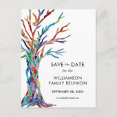 Sparen de Reunion van de Familie van de Familie va Uitnodiging Briefkaart (Voorkant)