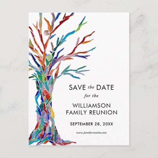 Sparen de Reunion van de Familie van de Familie va Uitnodiging Briefkaart (Voorkant)