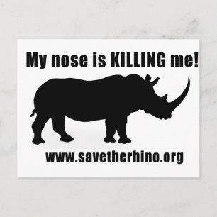 Sparen de Rhino Briefkaart
