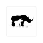 Sparen de Rhino Rubberstempel (Afrduk)