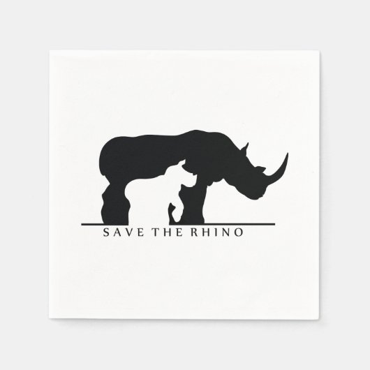 Sparen de Rhino Servetten (Voorkant)