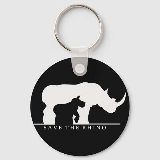 Sparen de Rhino Sleutelhanger (Voorkant)