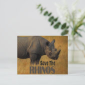 Sparen de Rhinos Briefkaart (Staand voorkant)
