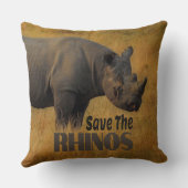 Sparen de Rhinos Kussen (Achterkant)