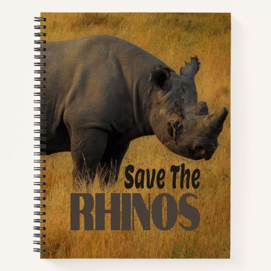 Sparen de Rhinos Notitieboek (Voorkant)
