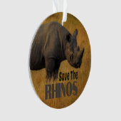 Sparen de Rhinos Ornament (voorkant)