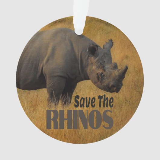 Sparen de Rhinos Ornament (voorkant)