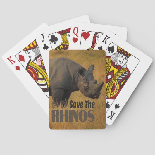 Sparen de Rhinos Pokerkaarten (Achterkant)