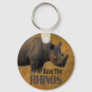 Sparen de Rhinos Sleutelhanger