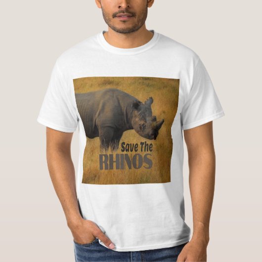 Sparen de Rhinos T-shirt (Voorkant)