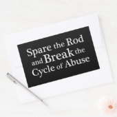 Sparen de Rij Rechthoekige Sticker (Envelop)