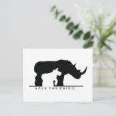 Sparen de Rijn (witte ver.) Briefkaart (Staand voorkant)