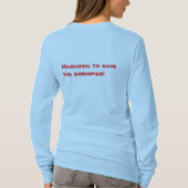 Sparen de rimpelingen! t-shirt (Achterkant)