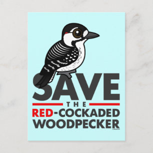 Sparen de Rode-cockpit Woodpecker Briefkaart