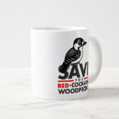 Sparen de Rode-cockpit Woodpecker Grote Koffiekop (Voorkant rechts)