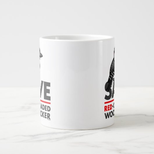 Sparen de Rode-cockpit Woodpecker Grote Koffiekop (Voorkant)