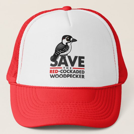 Sparen de Rode-cockpit Woodpecker Trucker Pet (Voorkant)