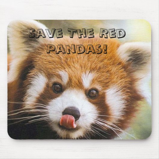 Sparen de Rode Pandas! Muismat (Voorkant)