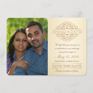 Sparen de  Rol van de Datum met Foto Save The Date