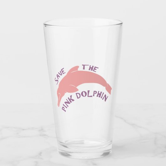 Sparen de Roze Dolphin Glas (Voorkant)
