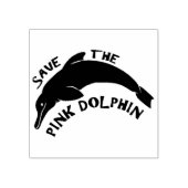 Sparen de Roze Dolphin Rubberstempel (Afrduk)