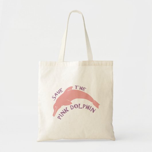 Sparen de Roze Dolphin Tote Bag (Voorkant)