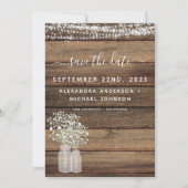 Sparen de Rustic de Lichten van het Koord van het  Kaart (Voorkant)