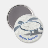 Sparen de Schildpad van het Zee Magneet (Voorkant / Achterkant)
