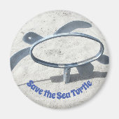 Sparen de Schildpad van het Zee Magneet (Voorkant)