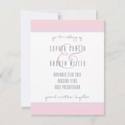 sparen de Sjabloon van de Aankondiging van de Dat (Achterkant)