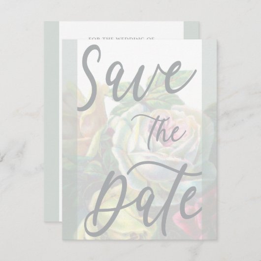  sparen de Sjabloon van de Aankondiging van de Dat (Voorkant / Achterkant)