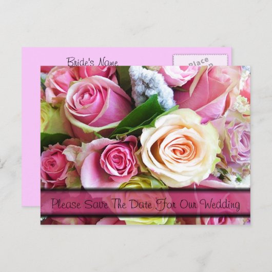 Sparen de Sjabloon van de Kaart van de Post van he (Voorkant / Achterkant)