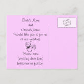 Sparen de Sjabloon van de Kaart van de Post van he (Achterkant)