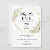 Sparen de Sjabloon van de Uitnodiging van de Datum (Voorkant)