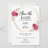 Sparen de Sjabloon van de Uitnodiging van de Datum (Voorkant)