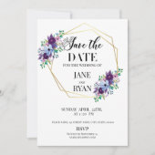 Sparen de Sjabloon van de Uitnodiging van de Datum (Voorkant)