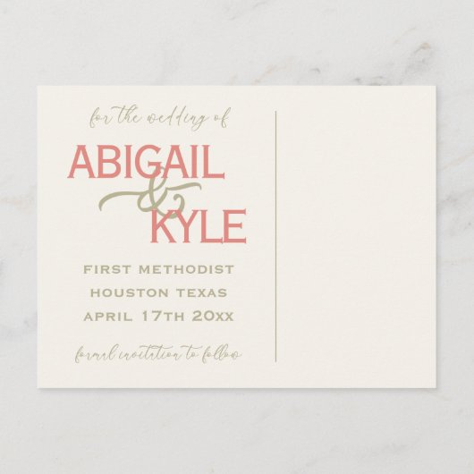 Sparen de Sjabloon van het Briefkaart van de Aanko (Achterkant)