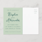 Sparen de Sjabloon van het Briefkaart van de Aanko (Achterkant)