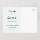 Sparen de Sjabloon van het Briefkaart van de Aanko (Achterkant)