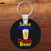 Sparen de Sleutelhanger van de Bier van de Drink v (Voorkant)