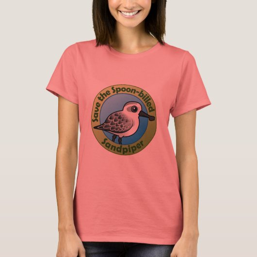Sparen de Spoonnavelsandpiper T-shirt (Voorkant)