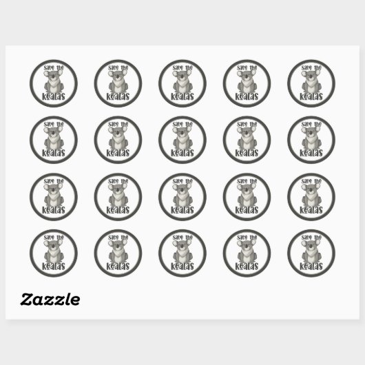 Sparen de Sticker Koalas (Vel)