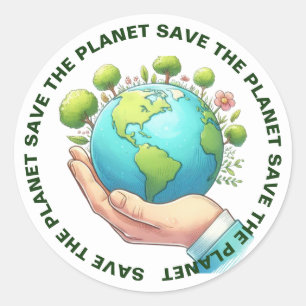 Sparen de Stickers van de Planet