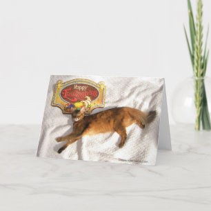 Sparen de Supermodel Thanksgiving Kaart