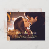 Sparen de Tekst van de Datum Editable en het Brief Aankondigingskaart (Voorkant / Achterkant)