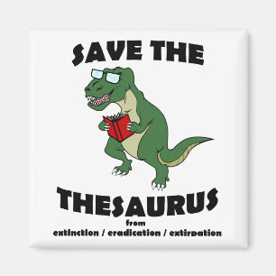 Sparen de Thesaurus Dinosaur Magneet