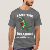 Sparen de Thesaurus Dinosaur T-shirt (Voorkant)